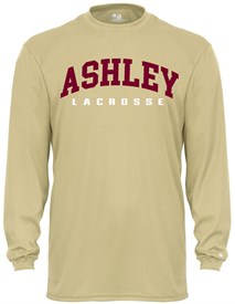 Ashley Lacrosse Gold Long Sleeve Performance T-Shirt - Orders due Wednesday, March 13, 2024